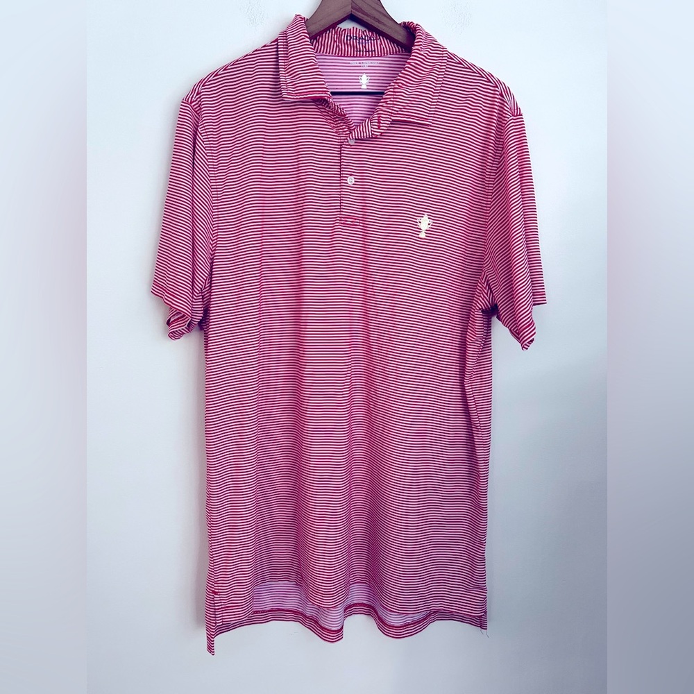 B.Draddy Sport red striped Ryder Cup Trophy JIMMY Polo L
